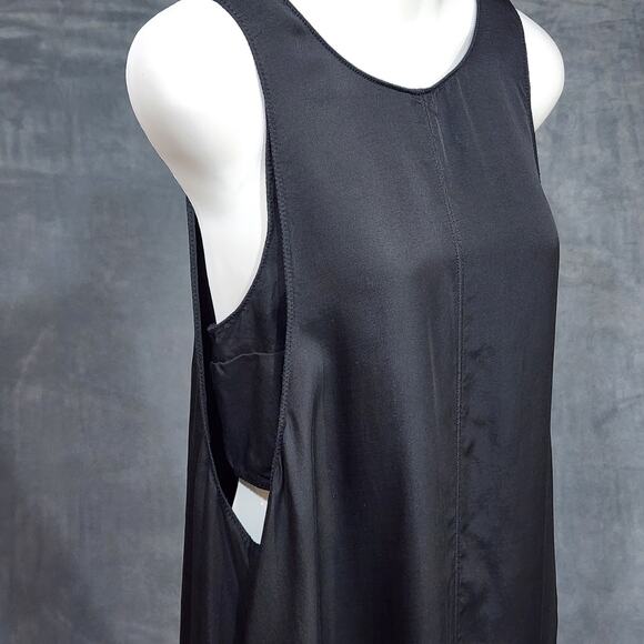 Lou & Grey Sleeveless Maxi Dress Built in Tank Bra Black Size Medium - Picture 5 of 14